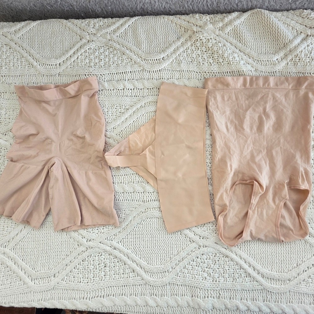 Lot of 3 NEW- Spanx Women's Large Power Series Shaping‎ Shorts Panty Shapewear